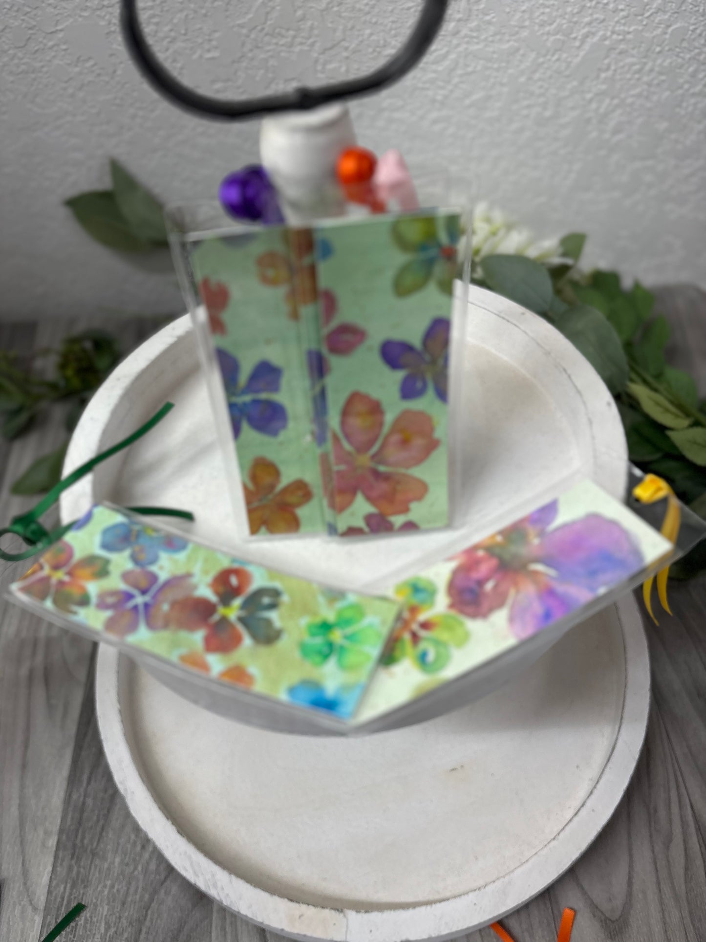 Flower Watercolor Bookmark