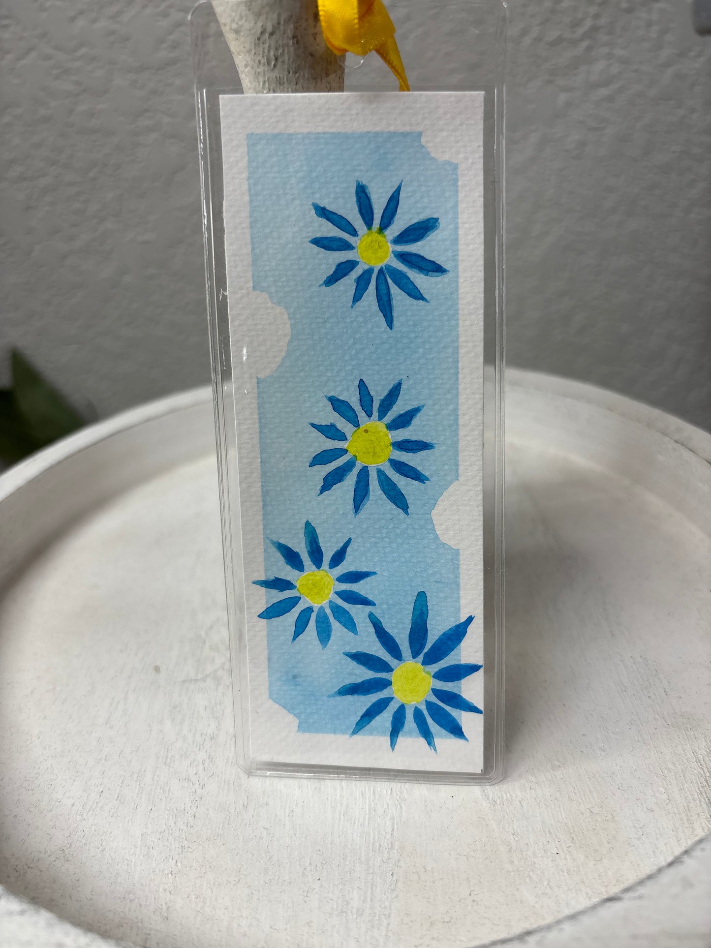 Flower Watercolor Bookmark