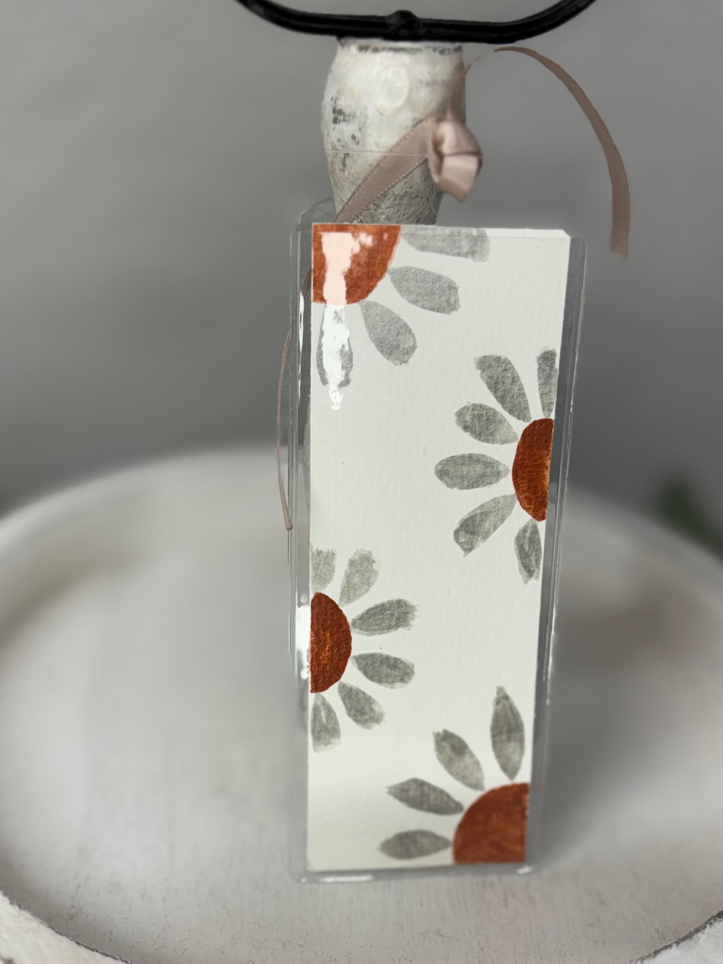 Flower Watercolor Bookmark
