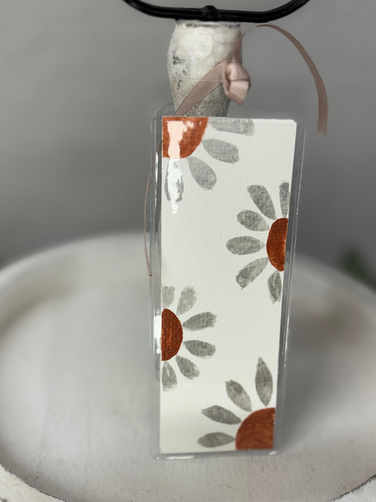 Flower Watercolor Bookmark