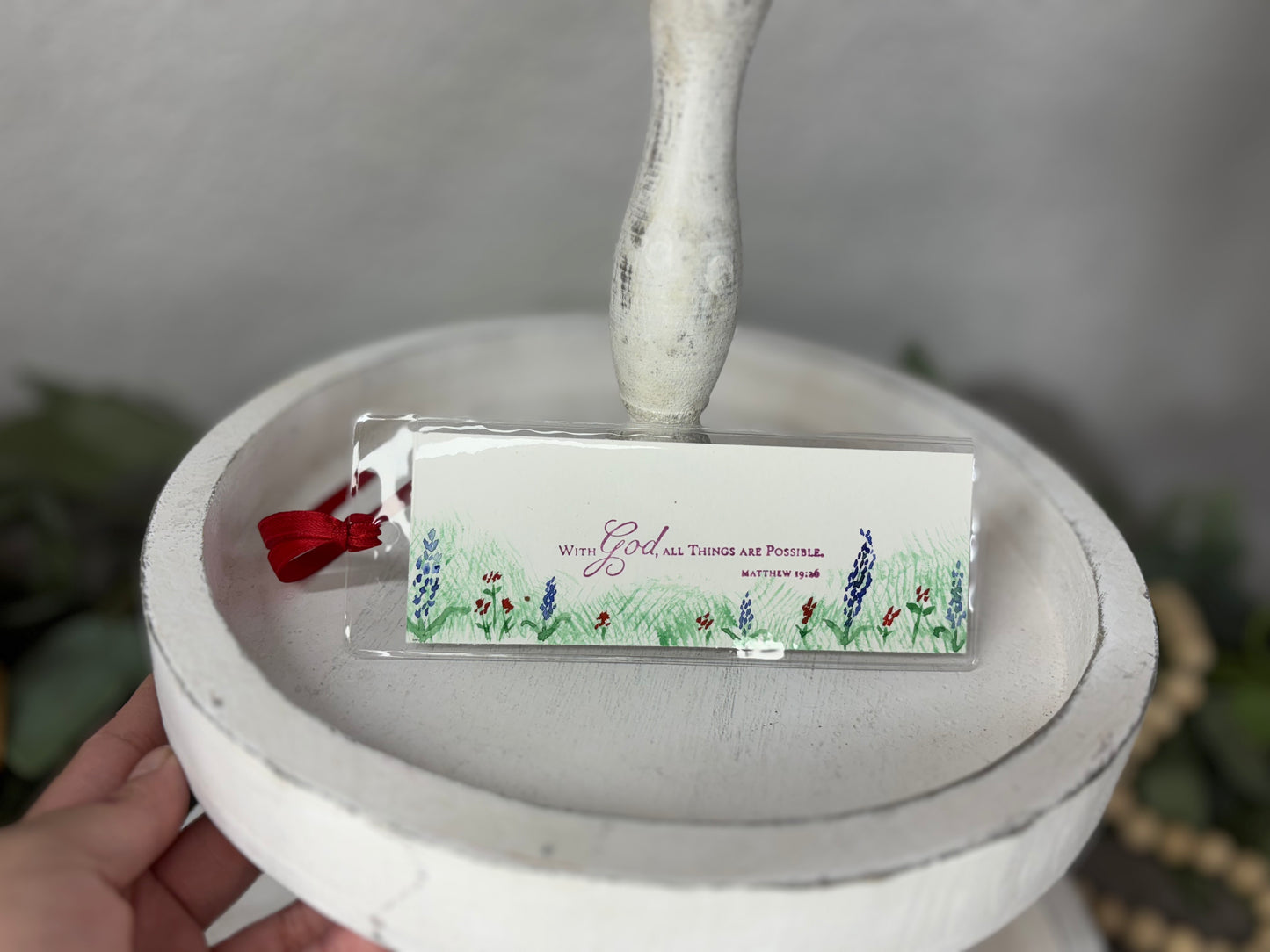 Sayings Watercolor Bookmark