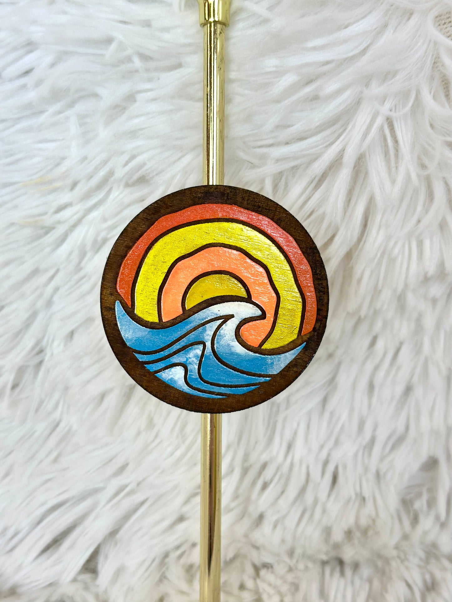 Wood Hand-Painted Magnets