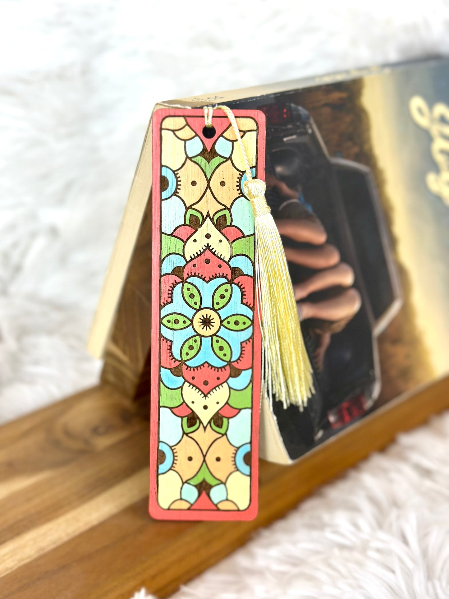 Wooden Hand painted Bookmarks