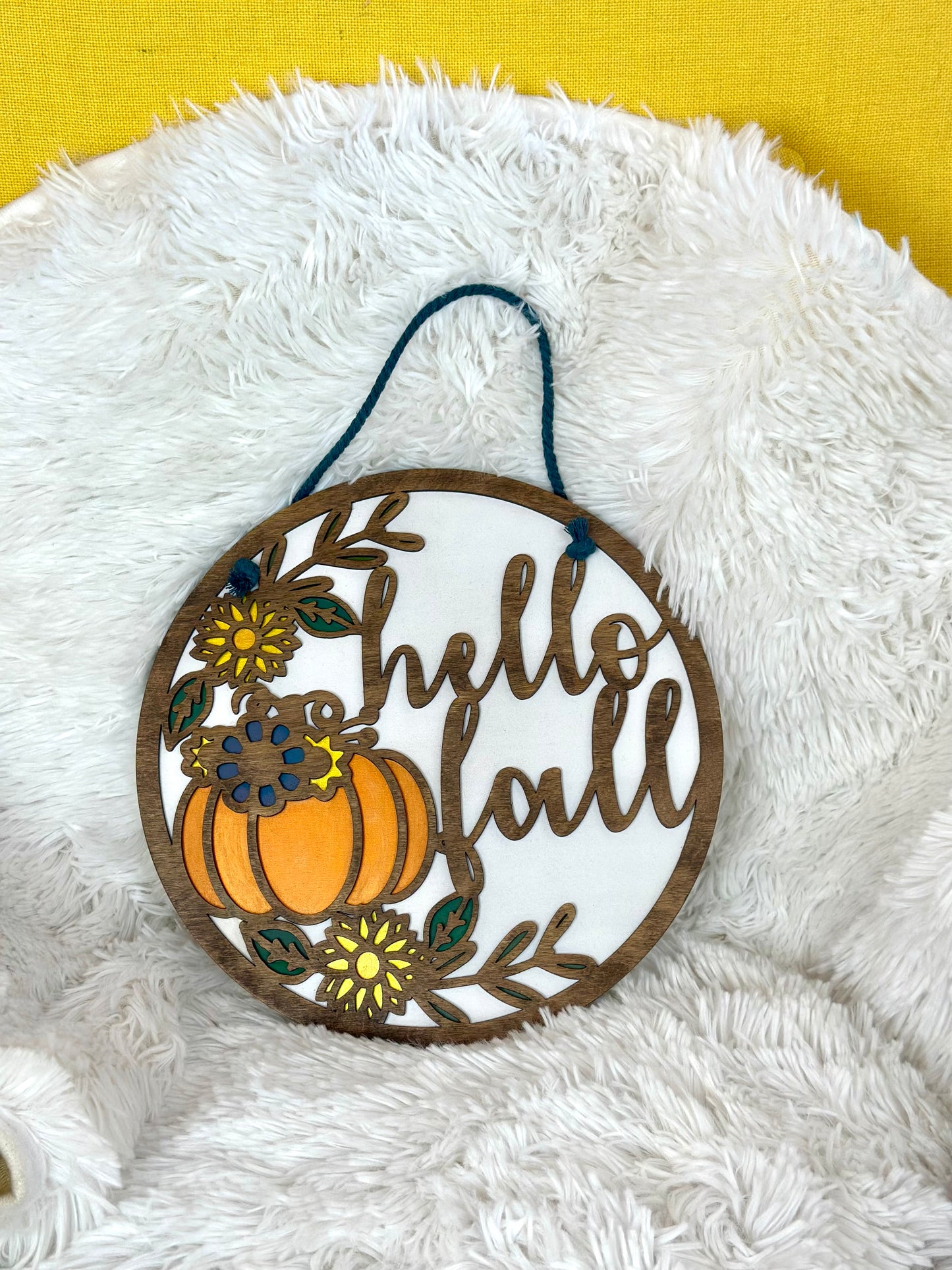 Hello Fall with Pumpkin & Floral