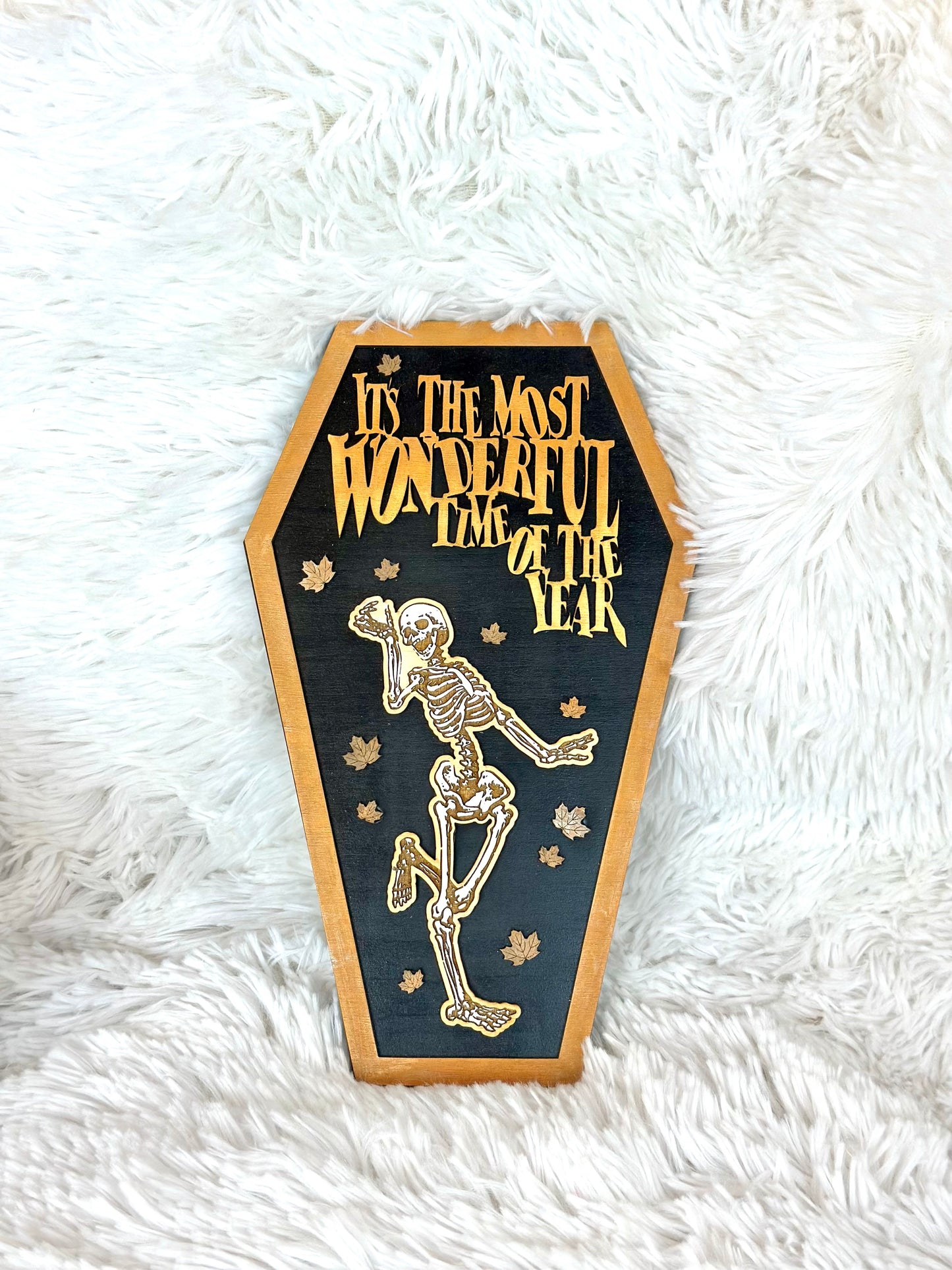 Coffin Skeleton Decor