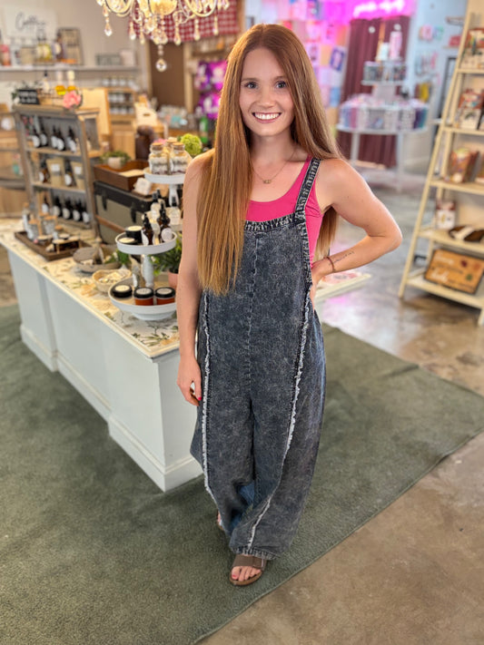 Dark Gray Overalls