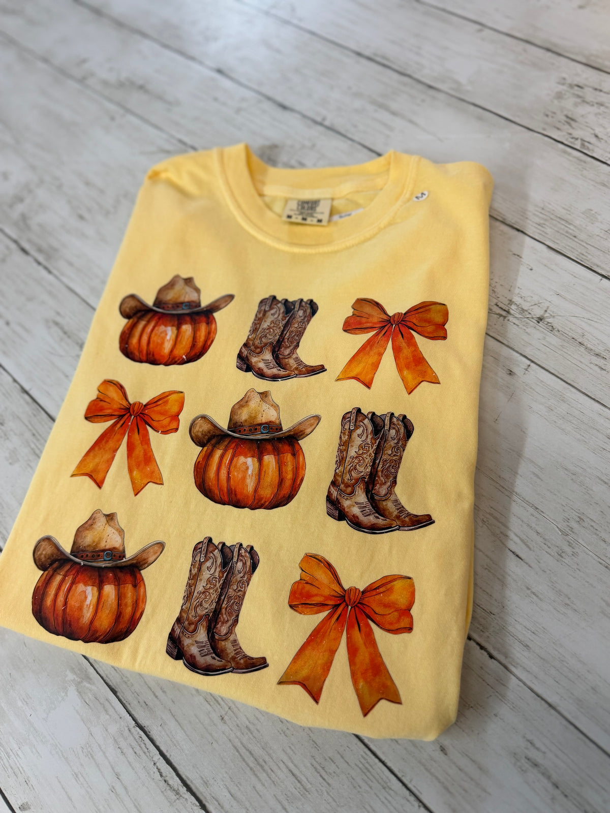 Pumpkins, Boots & Bows Tee