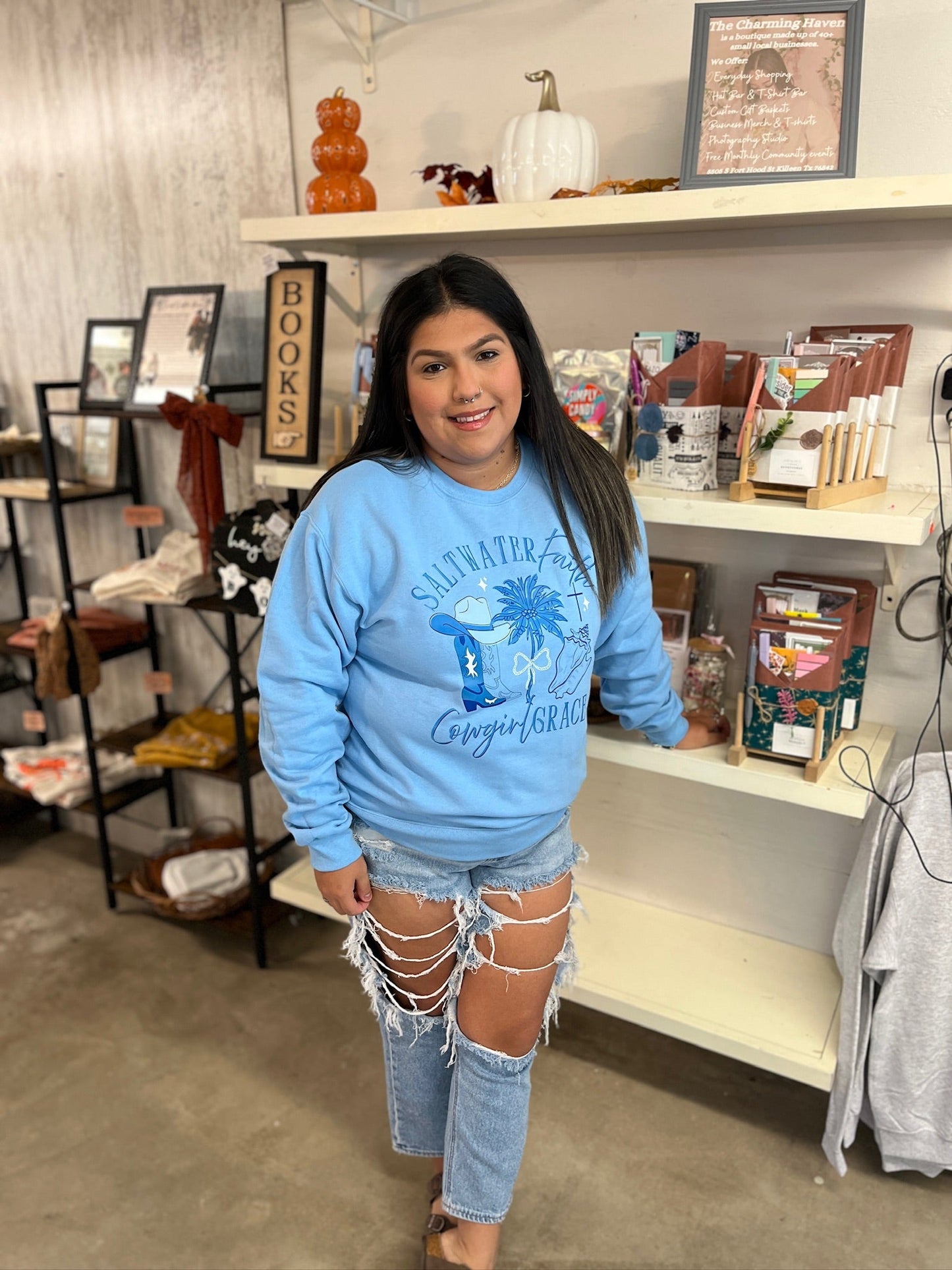 Salt Water Faith Crewneck