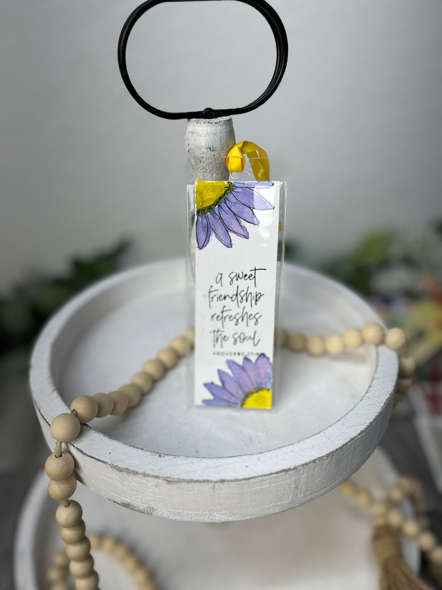 Sayings Watercolor Bookmark