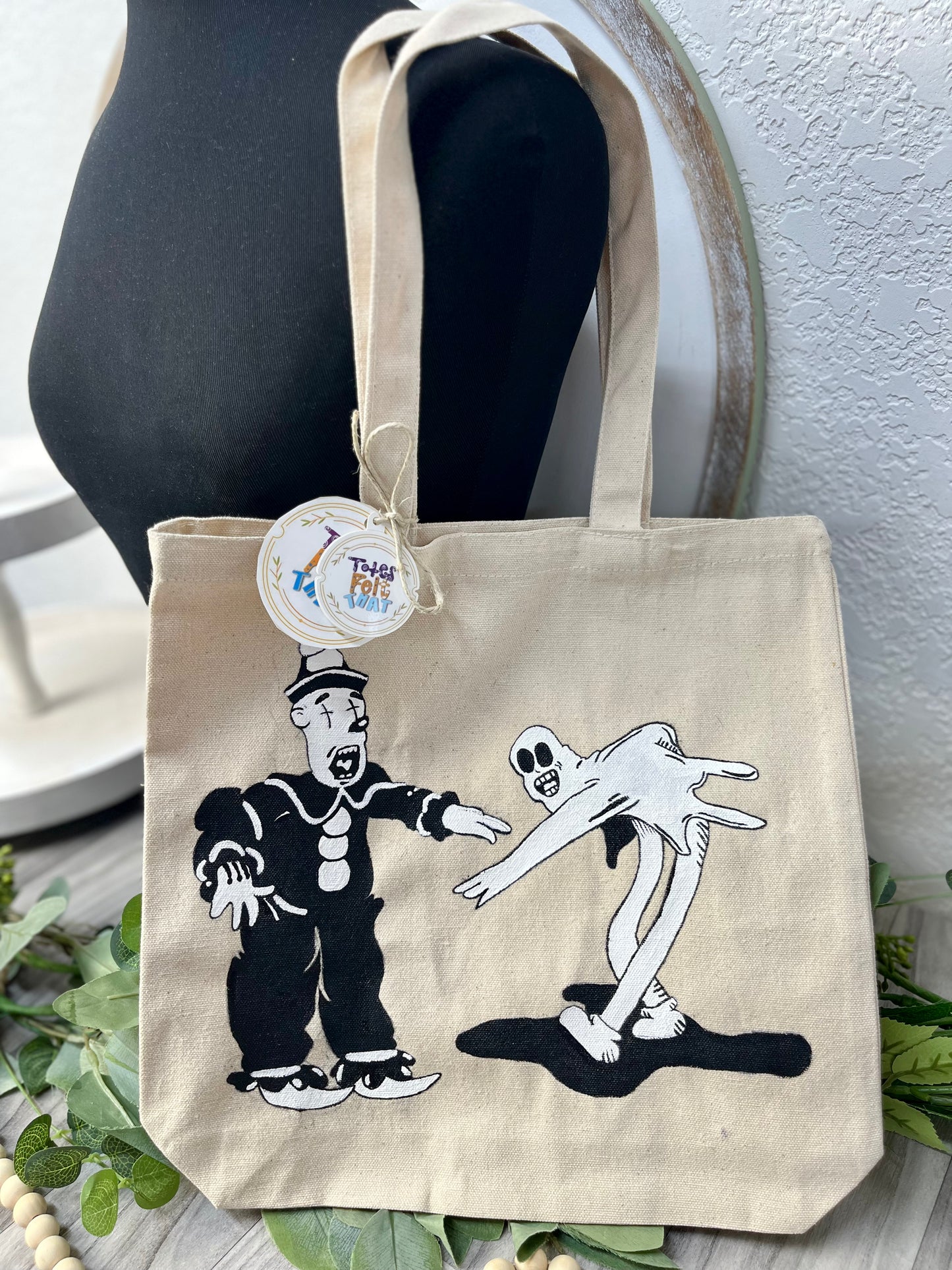 Seasonal Hand Painted Totes