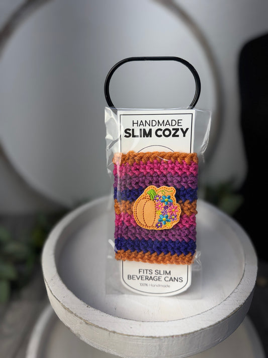 Pumpkin Slim Can Cozy