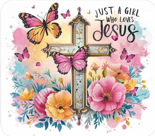A Girl Who Loves Jesus 20 oz skinny