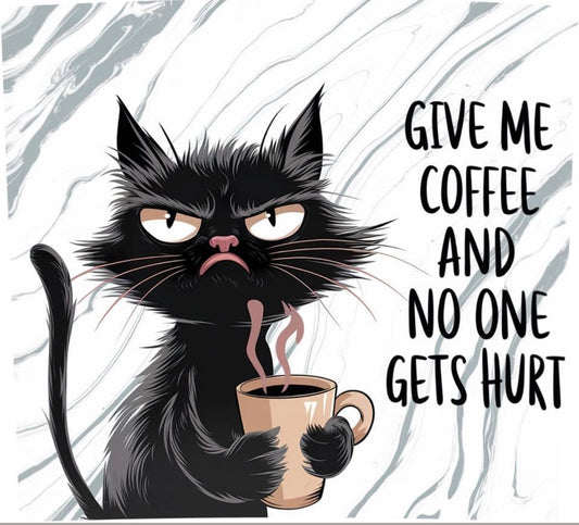 Coffee Cat 20 oz skinny
