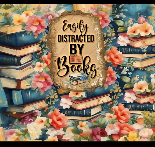 Easily Distracted by Books 20 oz skinny