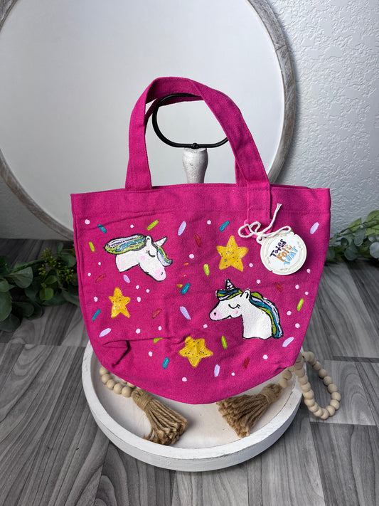 Mini Hand Painted Tote Bags