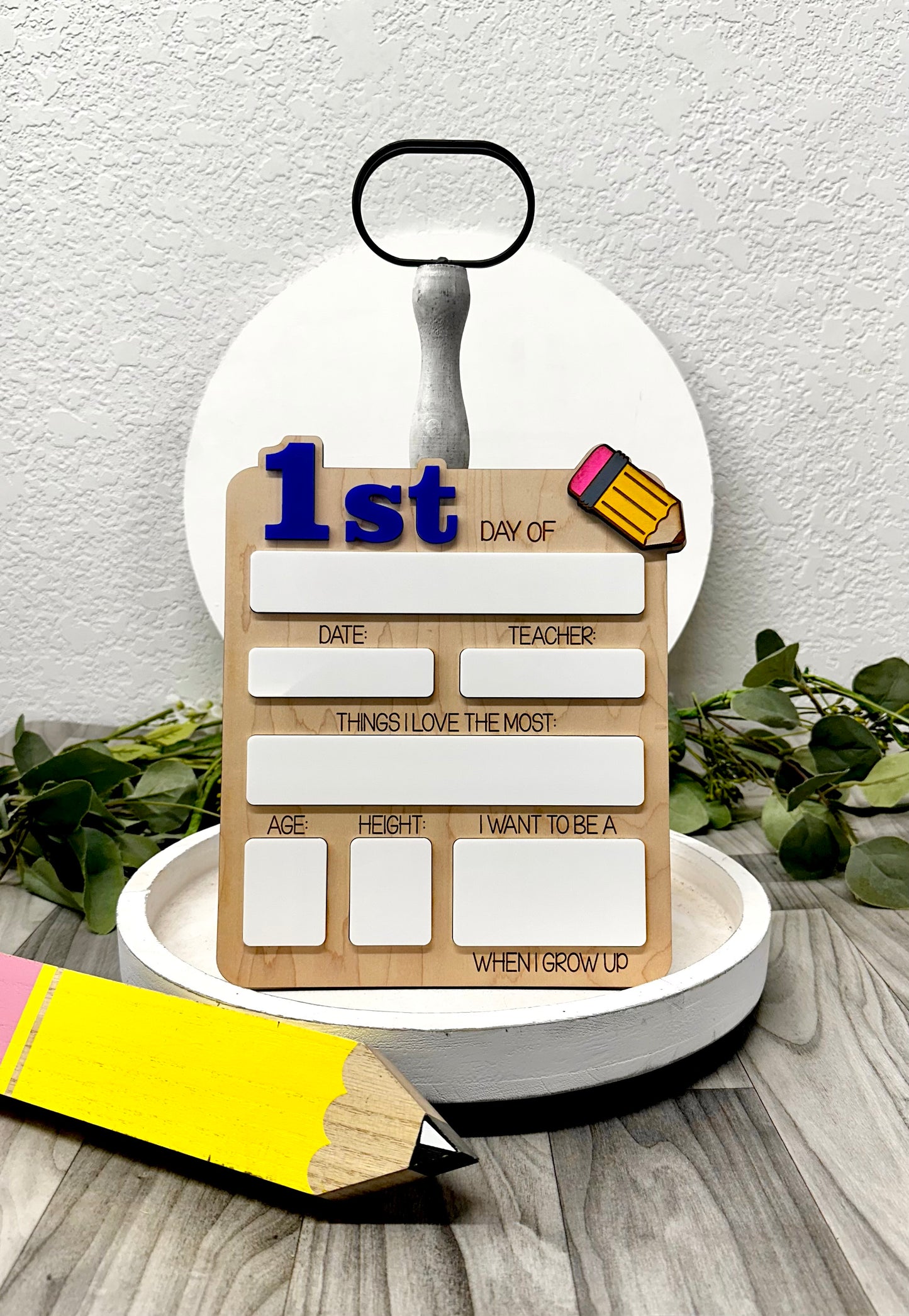 First Day of School Photo Board – Reusable Back to School Sign