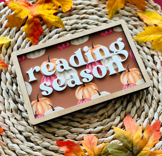Reading Season Fall Sign
