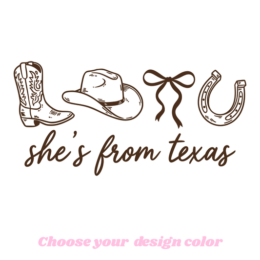 She's from Texas Simple CC Tee