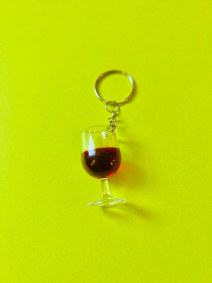 Wine Glass Keychain