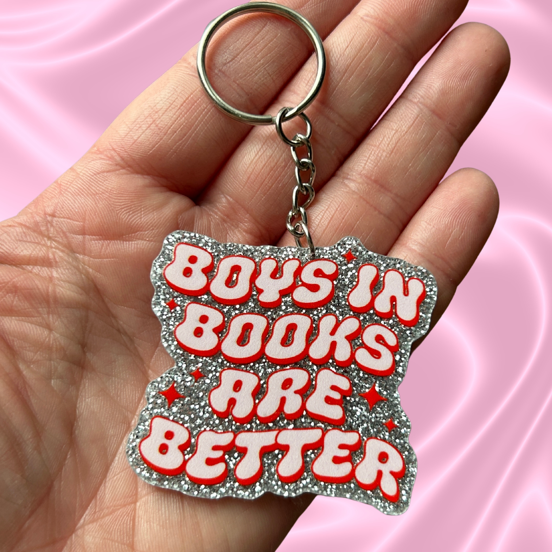 Book Theme Keychain