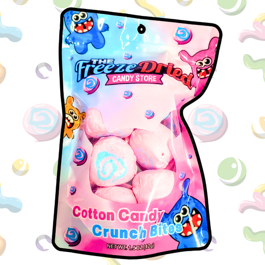 Freeze Dried Cotton Candy Crunch Bites