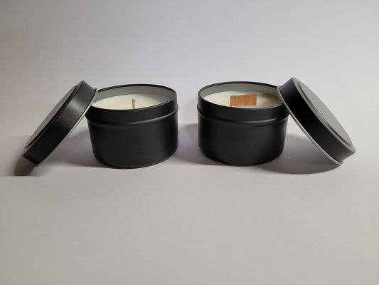 4oz Hand Poured Soy Wax, Wood Wick Candle