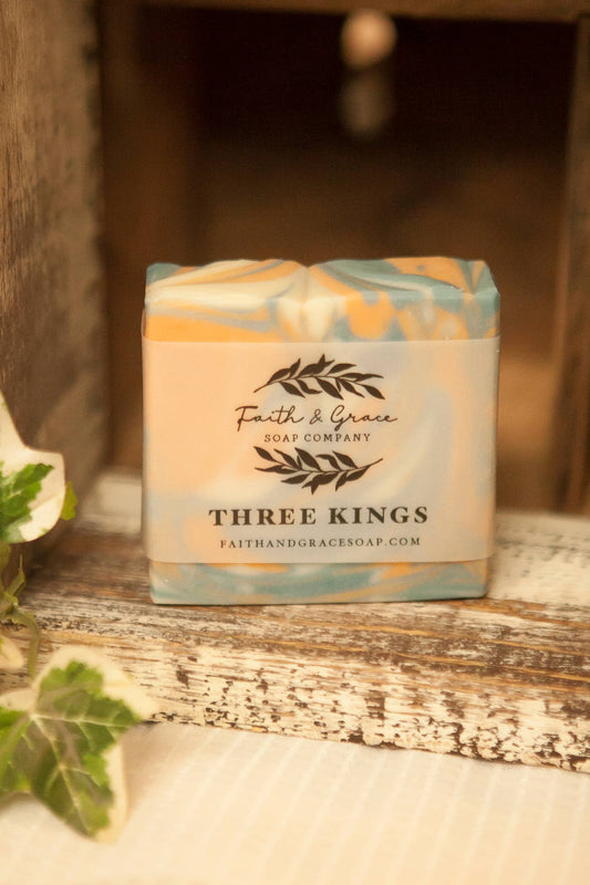 Three Kings Cold Process Soap. 4 oz.