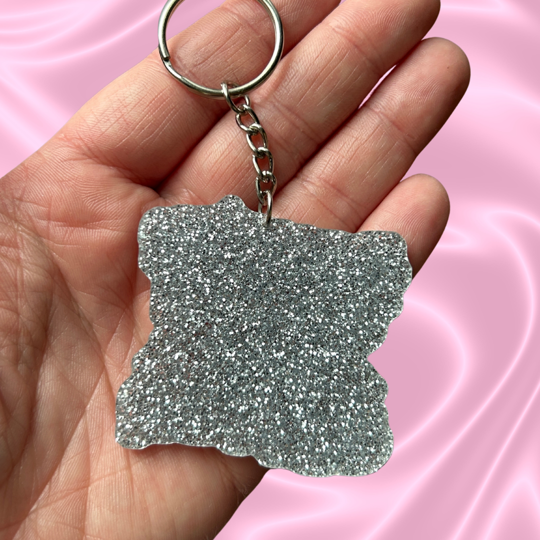 Book Theme Keychain