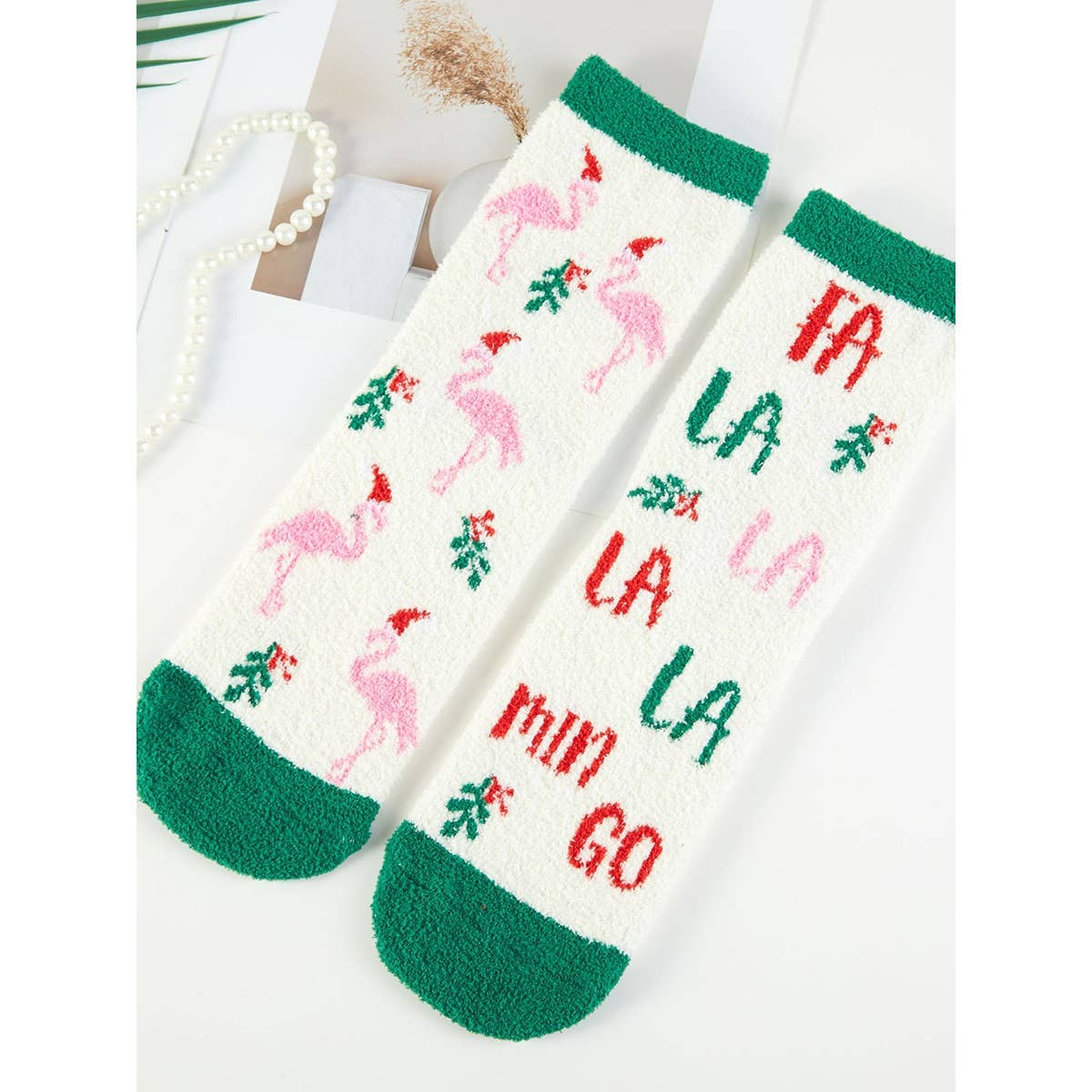 6-Pairs Christmas Fuzzy Sock Set