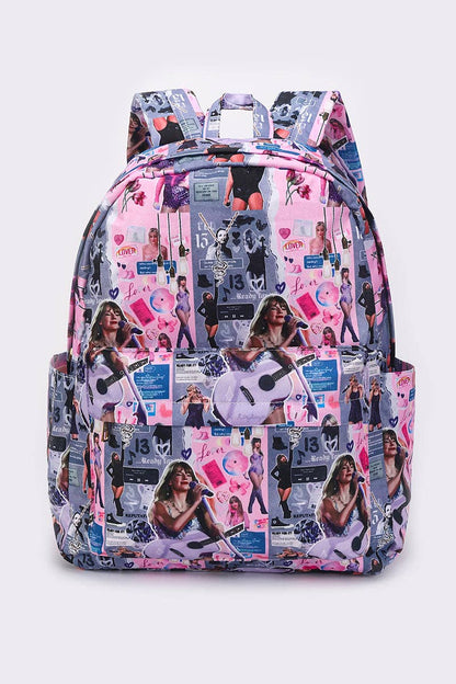 Pink Lover Music Tour Kids Backpack