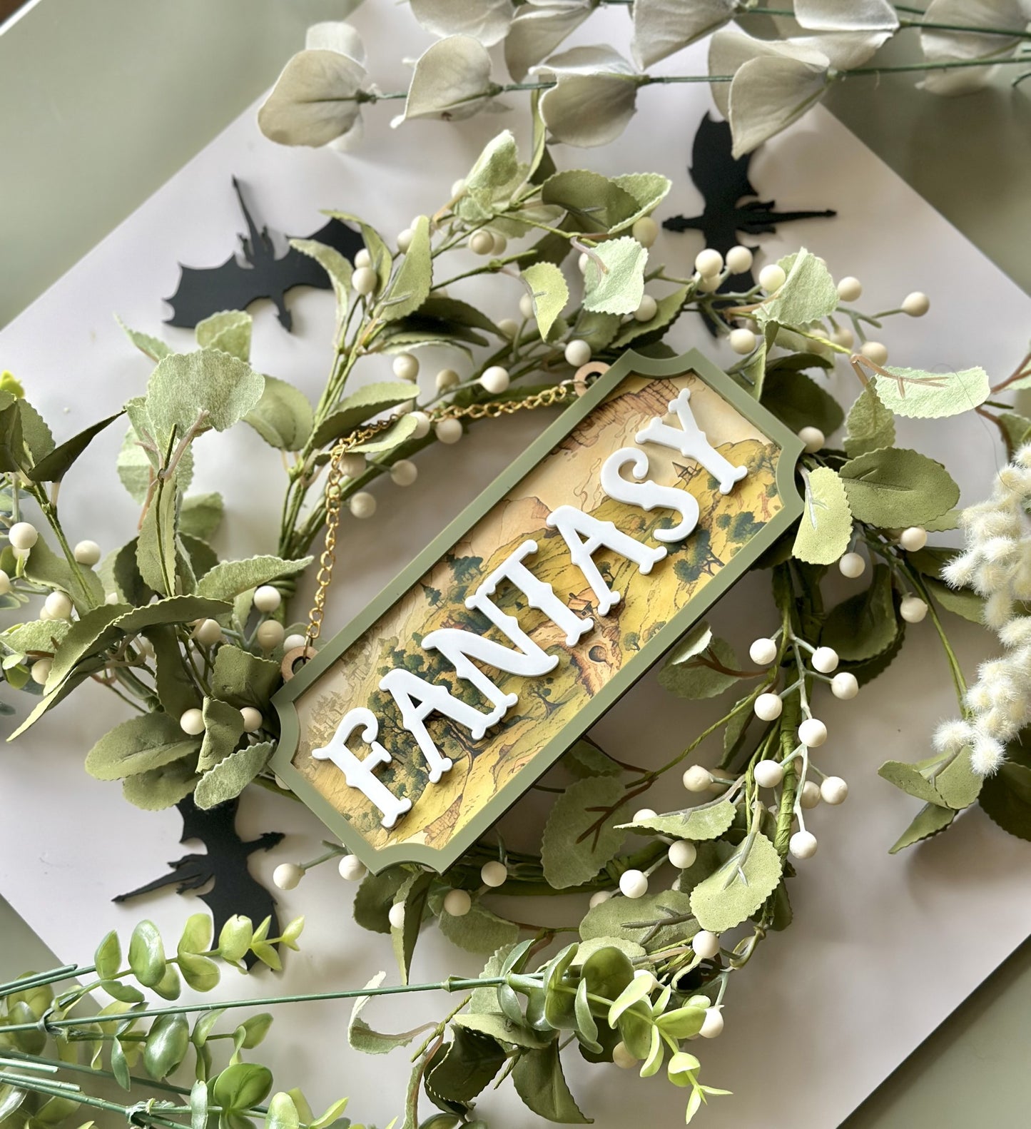 Fantasy Map Wall Sign