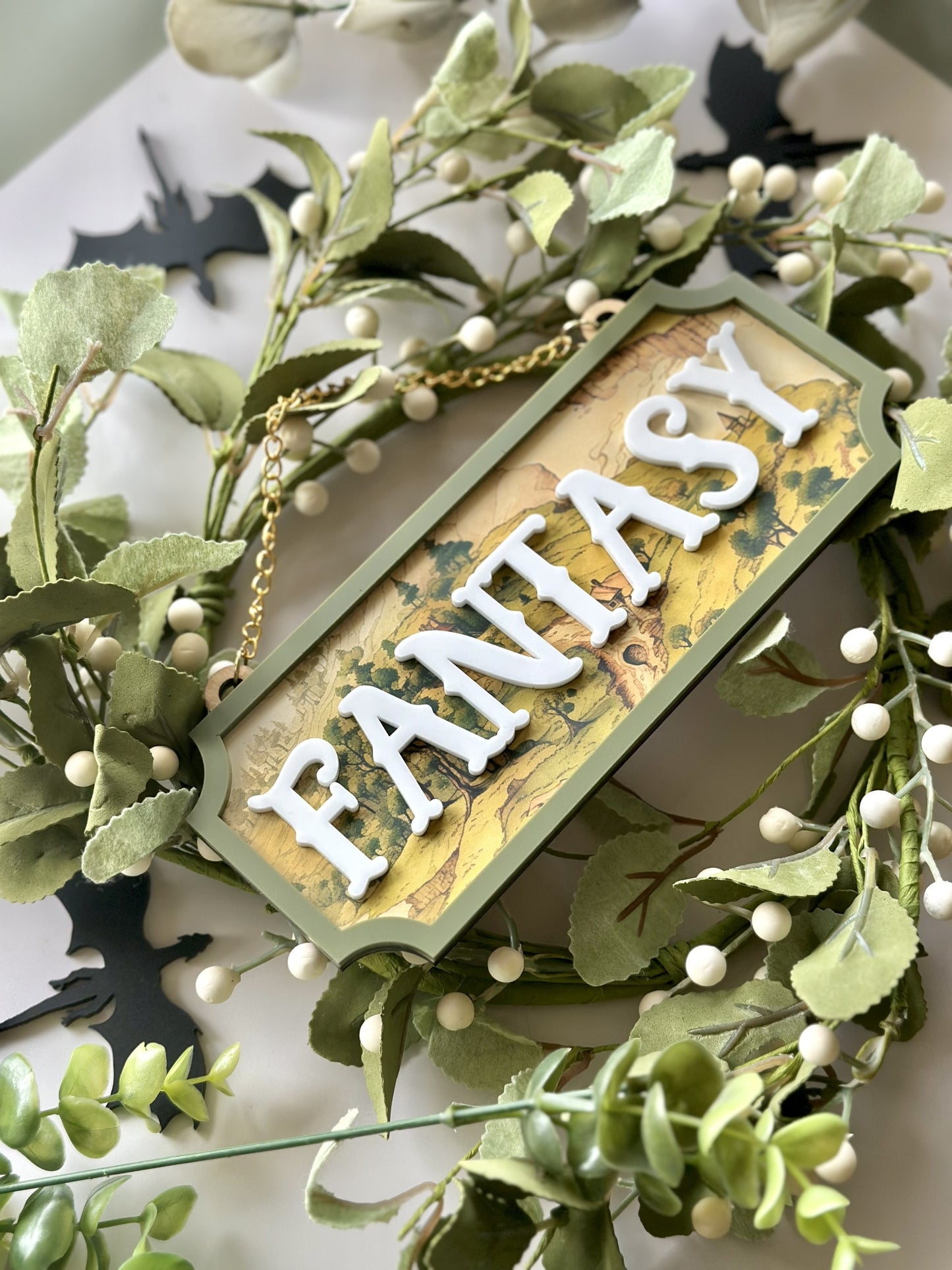 Fantasy Map Wall Sign