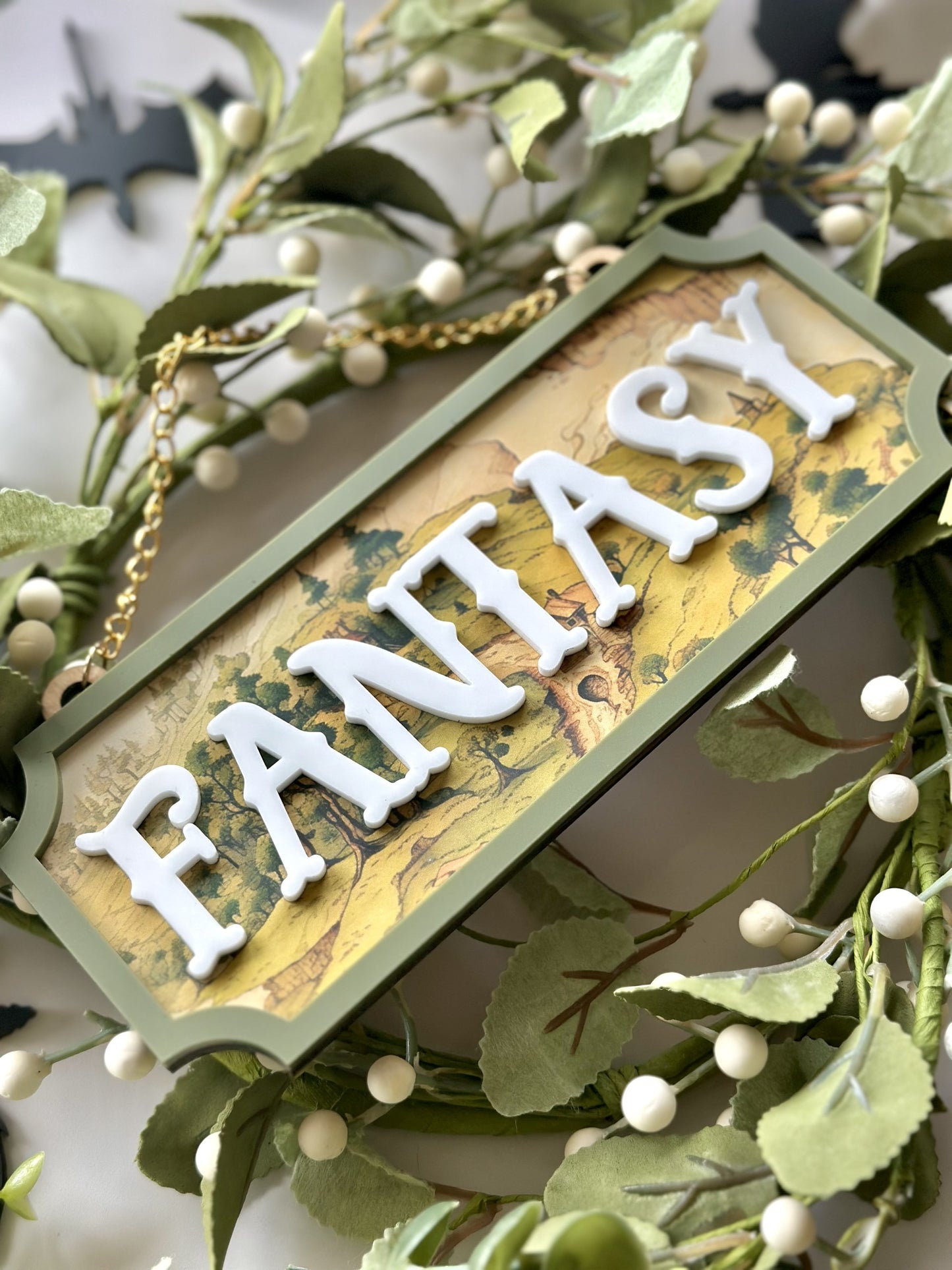Fantasy Map Wall Sign